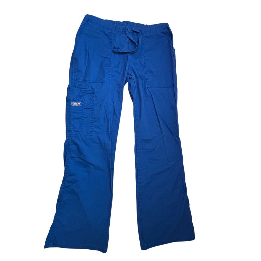 Set of 2 Cherokee Workwear Women's Scrub Pants Scrubs Size Petite XS Blue - Picture 2 of 5